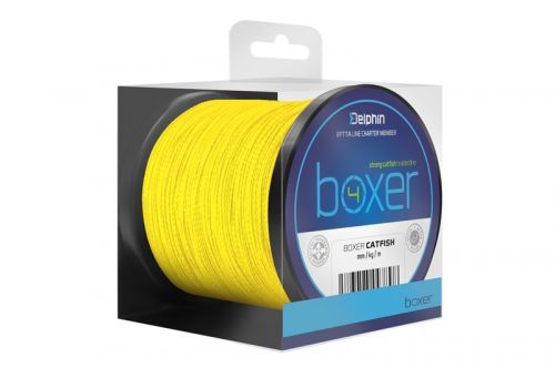 Delphin BOXER 4 / fluo žlutá-0,50mm 41.70kg 1100m