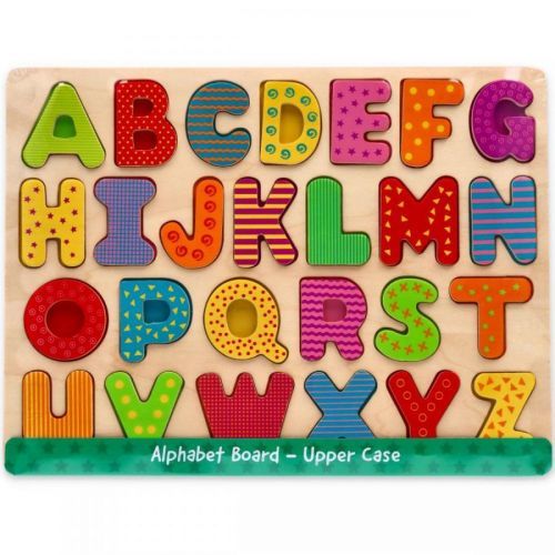 Dřevěná skládačka abeceda - velká písmena Alphabet puzzle