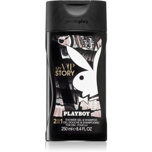 Playboy My VIP Story sprchový gel a šampon 2 v 1 pro muže 250 ml