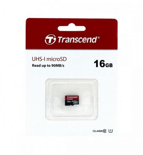 Paměťová karta Transcend Premium 16GB micro SDHC bez adaptéru 61907