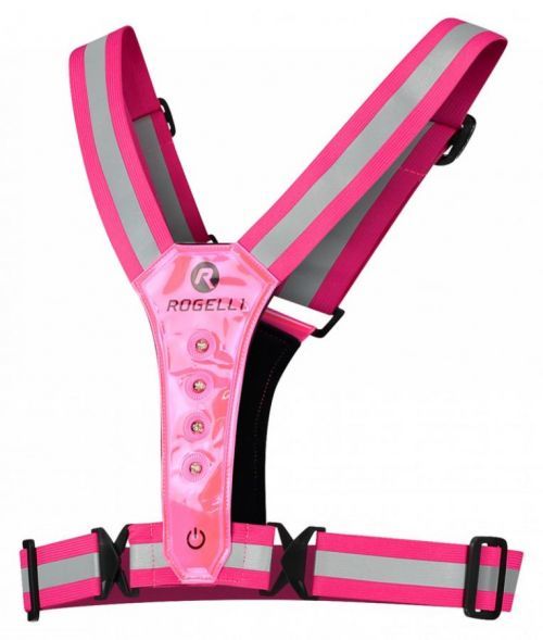 LED VESTA, univerzální vesta, reflexní růžová