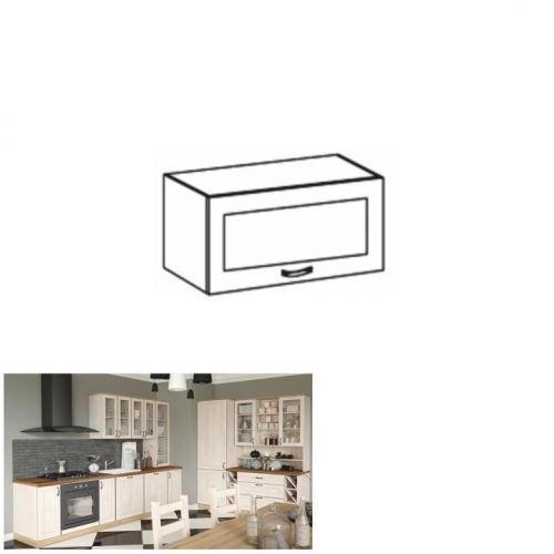 Horní skříňka ROYAL G60KSN bílá / sosna skandinávská Tempo Kondela