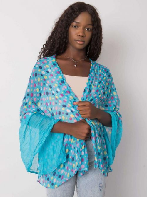 TYRKYSOVÝ ŠÁTEK S PUNTÍKY AT-CH-S-2114-TURQUOISE Velikost: ONE SIZE