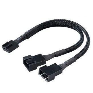 Napájecí rozdvojka pro 2 PWM ventilátory 4pin, 15cm