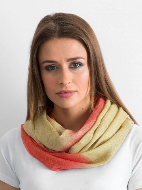 KORÁLOVO-ZLATÝ DÁMSKÝ ŠÁTEK -AT-KM-BF48021.31P-KORAL Velikost: ONE SIZE