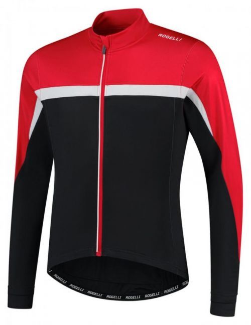 COURSE, cyklistický dres dl. rukáv, černá-červená-bílá S