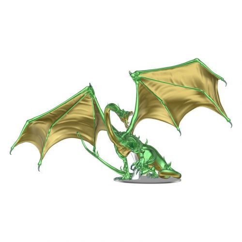 WizKids D&D Icons of the Realms: Adult Emerald Dragon Premium Figure