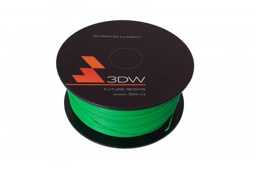 3DW PLA struna 1,75 mm pro 3D tiskárnu, 0,5kg, zelená