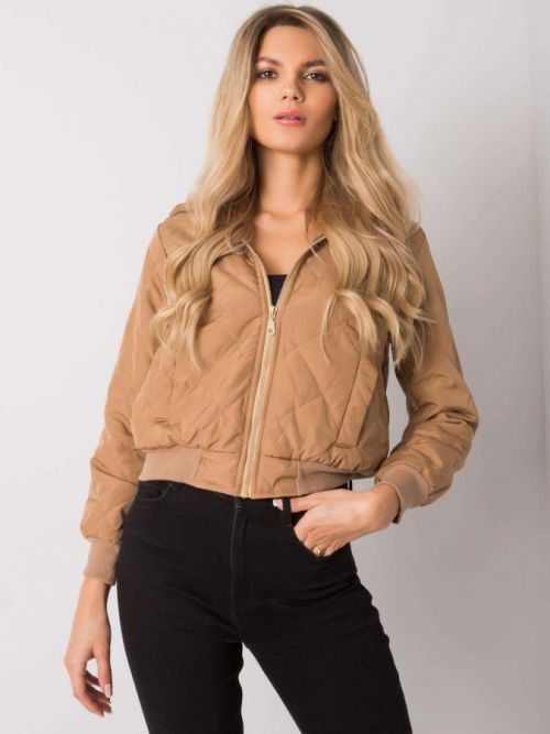 BÉŽOVÁ PROŠÍVANÁ BUNDA LARAH EM-KR-617.55-BEIGE Velikost: S