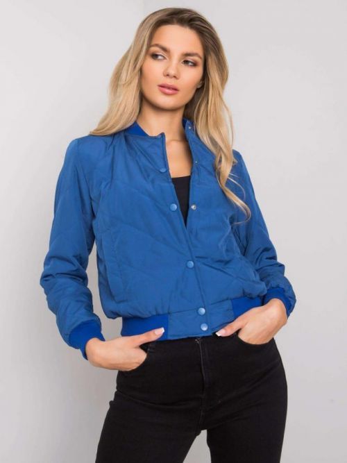 MODRÝ PROŠÍVANÝ BOMBER EM-KR-616.29-BLUE Velikost: S