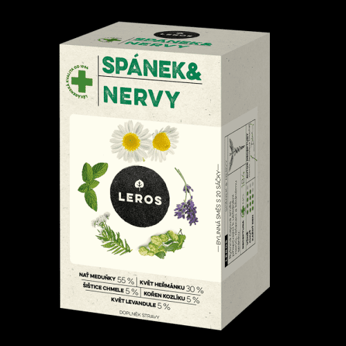 LEROS Spánek & nervy  bylinný čaj  20 sáčků