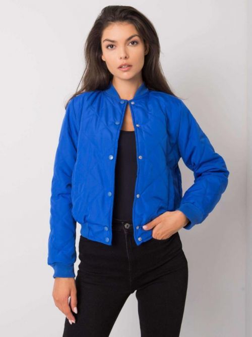 MODRÝ DÁMSKÝ POŠÍVANÝ BOMBER EM-KR-616.29-BLUE Velikost: M