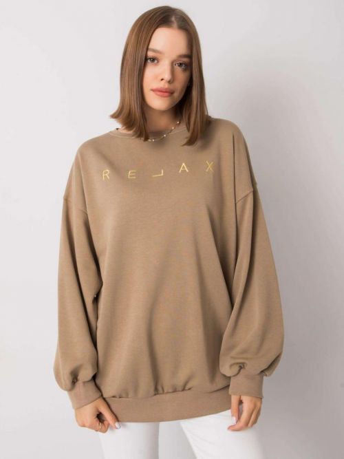 BÉŽOVÁ DÁMSKÁ MIKINA EM-BL-536/2.04-BEIGE Velikost: L/XL