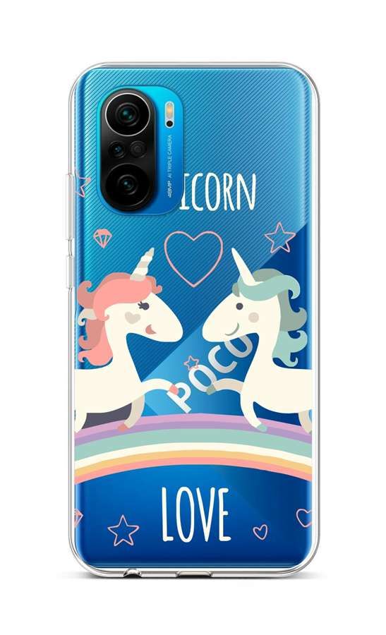 Kryt TopQ Xiaomi Poco F3 silikon Unicorn Love 62829