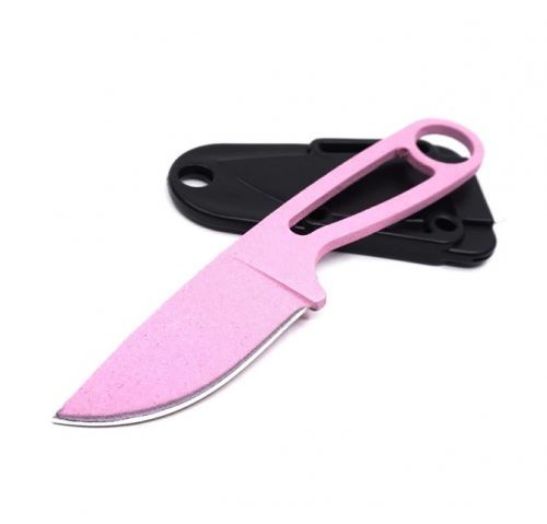 Dámský růžový nůž v kydexovém pouzdře