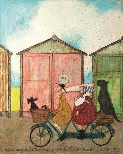 PYRAMID INTERNATIONAL Obraz na plátně Sam Toft - There May Be Better Ways To Spend an Afternoon but I Doubt It, (40 x 50 cm)