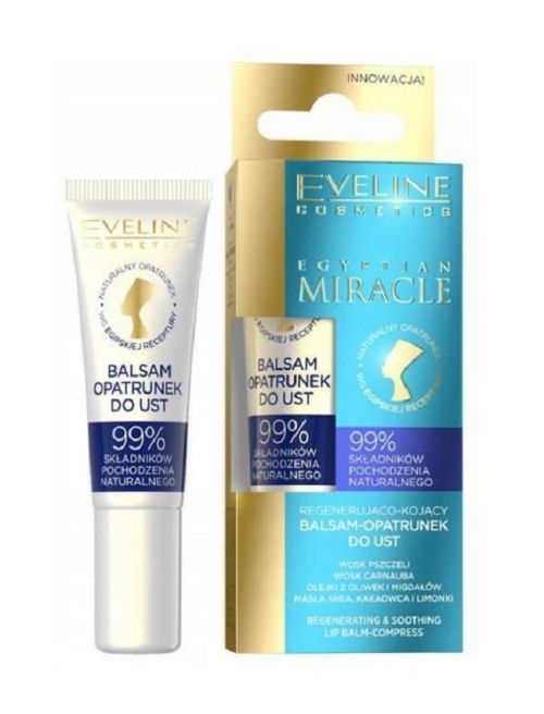 Eveline Cosmetics Egyptian Miracle Lip Balm Regenerační a zklidňující balzám na rty 12 ml