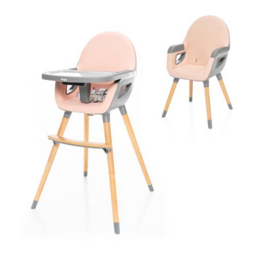 Dětská židlička Dolce 2 Blush Pink/Grey