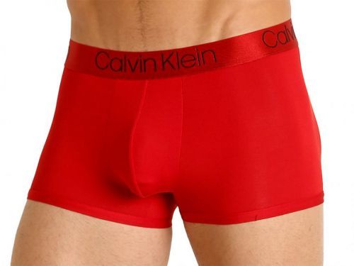 Boxerky Calvin Klein s Modalem LUXE Boxerky NB1556A-3GZ Červená Barva: Červená, Velikost: S