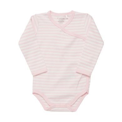 FIXONI Body s dlouhým rukávem Light Rose Stripe