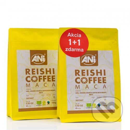 ANi Reishi Bio Coffee Maca 100g instantná 1 + 1 zadarmo - Ani