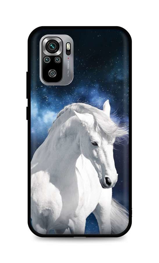 Kryt TopQ Xiaomi Redmi Note 10S silikon White Horse 62354