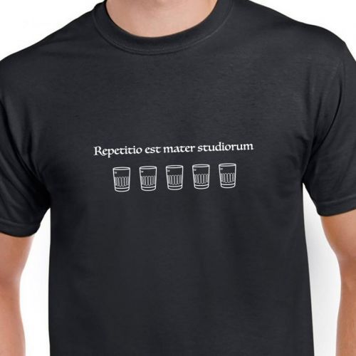 Tričko Opakování je matka moudrosti, S