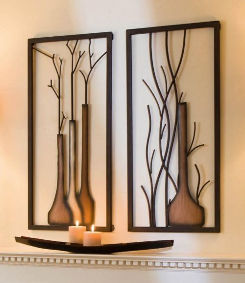 Nástěnný obraz Vázy, sada 2 ks