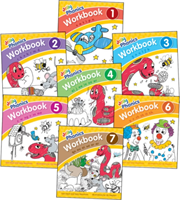 Jolly Phonics Workbooks 1-7 - in Precursive Letters (British English edition) (Wernham Sara)(Paperback / softback)