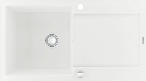 MEXEN Leo granitový dřez s odkapávačem 900x500 mm, bílá 6501901010-20