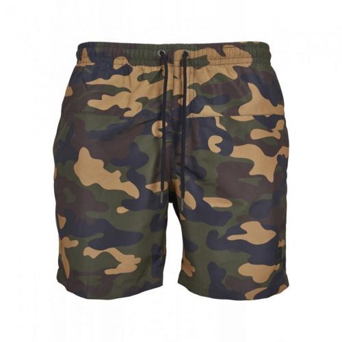 Plavky Urban Classics Camo - woodland, S