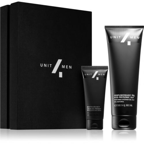 Unit4Men Revitalizing set Citrus & Musk kosmetická sada pro čistou a zklidněnou pleť