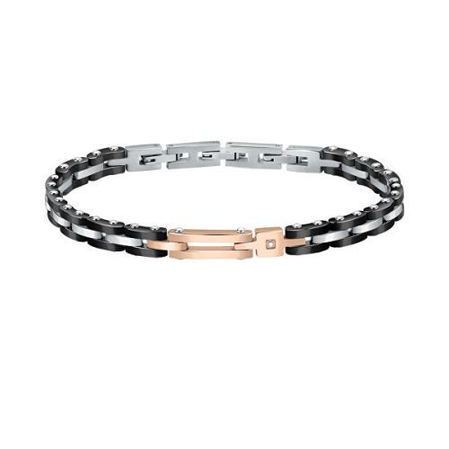 Morellato Pánský luxusní náramek s diamantem Diamonds SAUK02