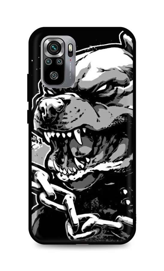 Kryt TopQ Xiaomi Redmi Note 10S silikon Agressive Pitbull 62362