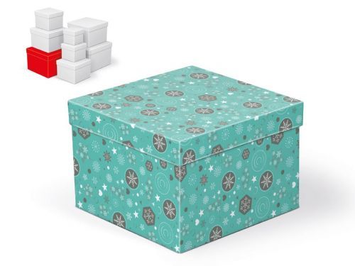 MFP 5370707 Krabice dárková vánoční C-V002-G 20x20x14cm