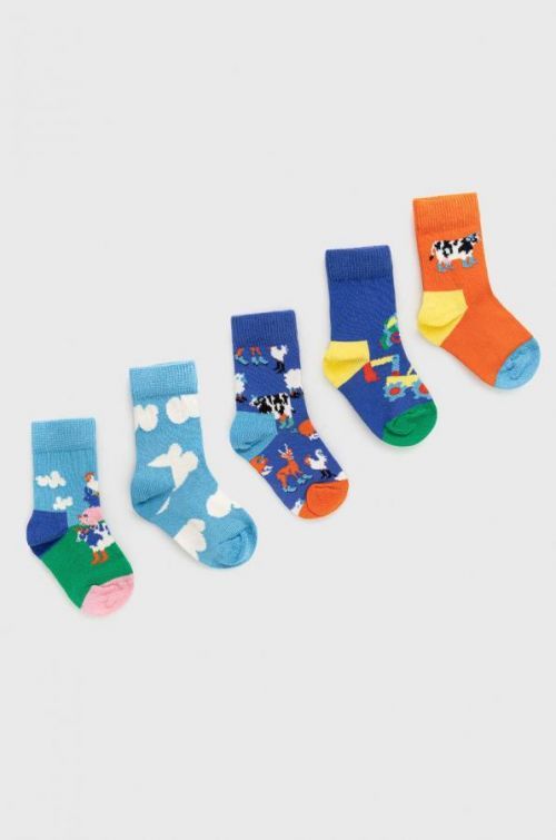 Happy Socks - Dětské ponožky Farm Socks Gift Set (5-pak)