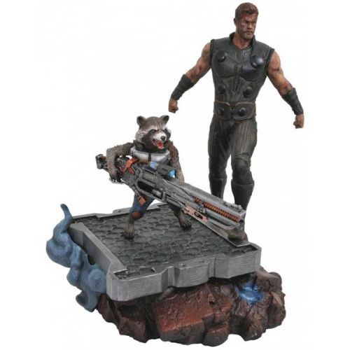 Socha Marvel Premier Avengers 3 Thor & Rocket Statue