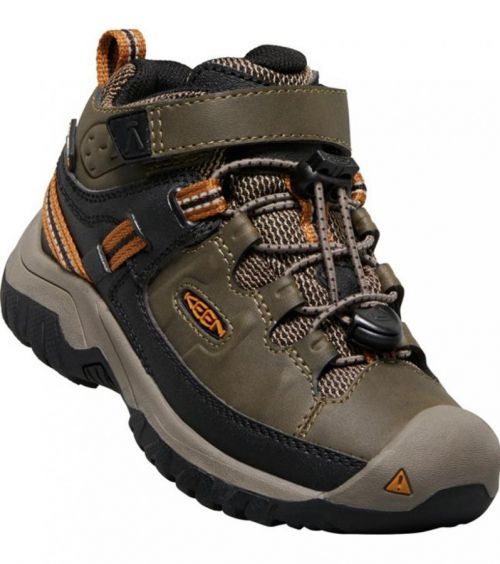 KEEN TARGHEE MID WP C Dětská treková obuv 10000796KEN01 dark earth/golden brown 30