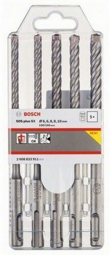 BOSCH 5dílná sada vrtáků do kladiv SDS plus-5X PROFESSIONAL 2608833911