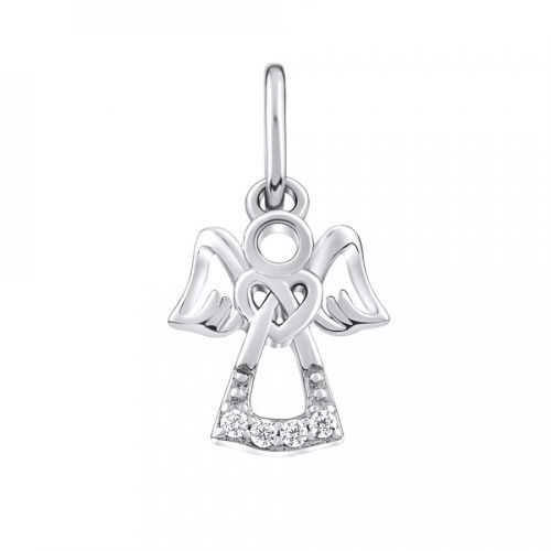 SILVEGO Stříbrný přívěsek anděl Abda s čirými Brilliance Zirconia - MW2233P