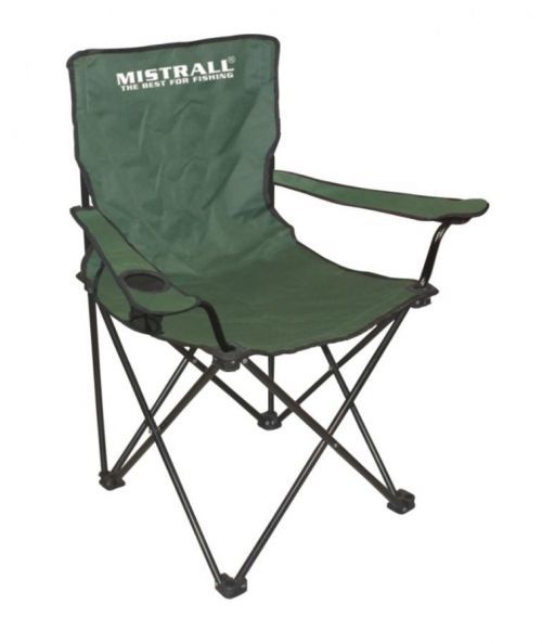 Mistrall rybářská židle zelená s područkami-MAM6008833