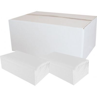 Papírové ručníky ZZ do zásobovače, 1vrstvé, extra bílé, 4000 ks