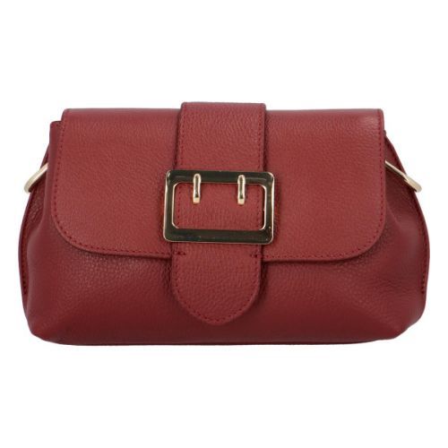 Kožená kabelka Sindy, červená