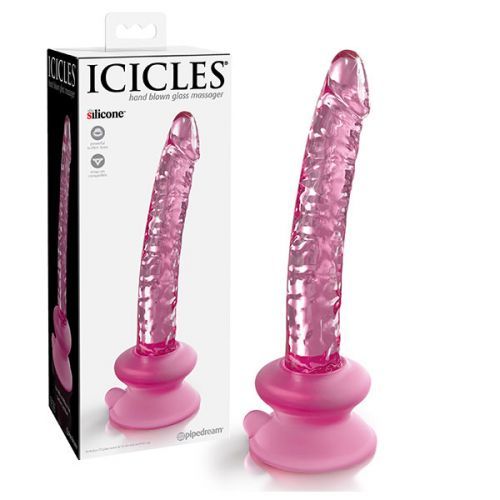 Pipedream Icicles No.86 skleněné dildo s přísavkou