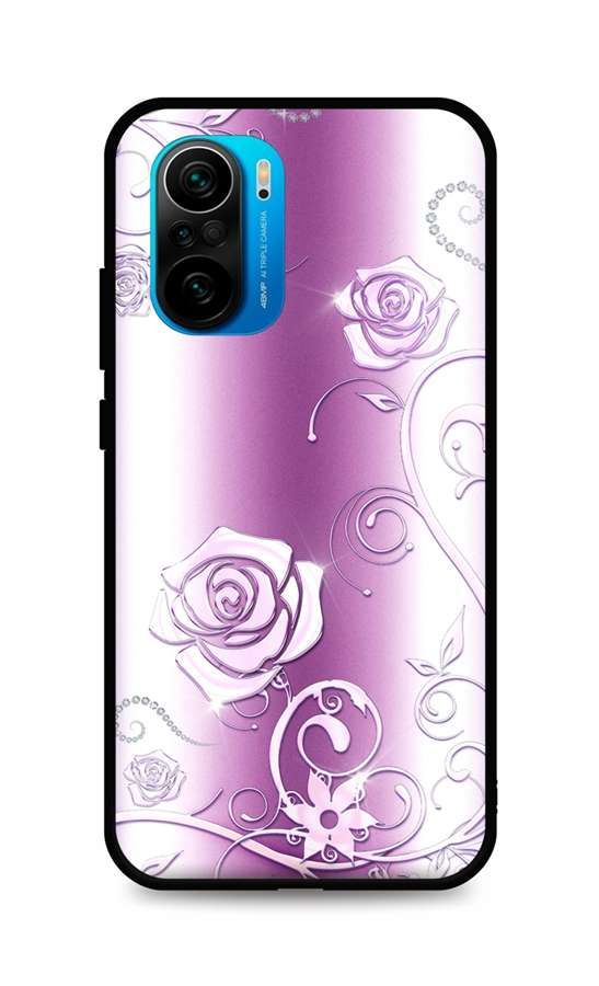 Kryt TopQ Xiaomi Poco F3 silikon Abstract Roses 62806