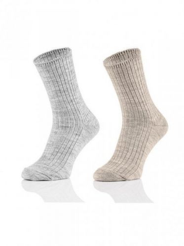 Tak Natural Wool 1078 beztlakové Ponožky 44-46 tmavě šedá