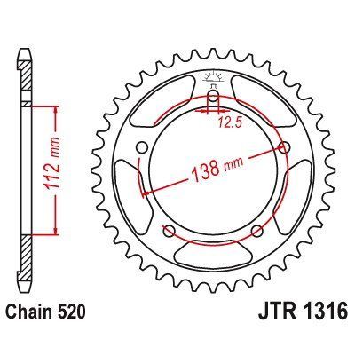 JT Sprockets JTR 1316-39