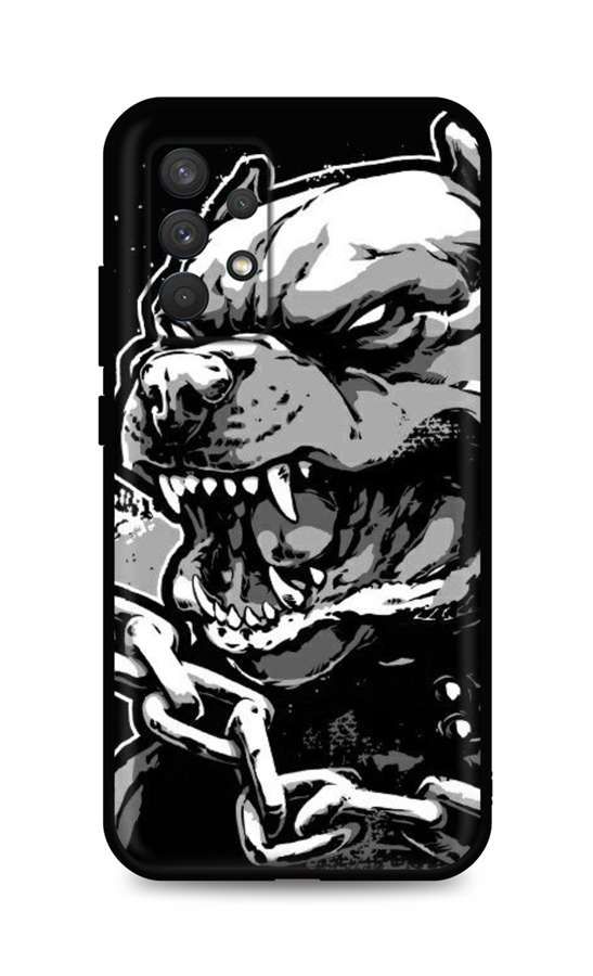 Kryt TopQ Samsung A32 silikon Agressive Pitbull 61770