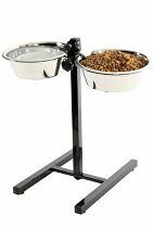 Miska nerez stojan nastavitelný + 2 misky pes 2,75L