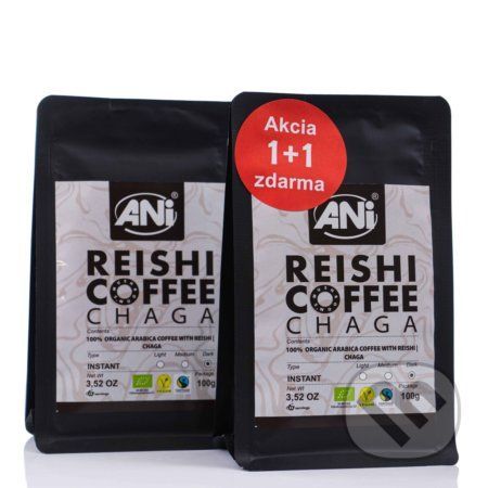 ANi Reishi Bio Coffee Chaga 100g instantná 1 + 1 zadarmo - Ani